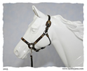 Western show halter for model horses made by Jana Skybova